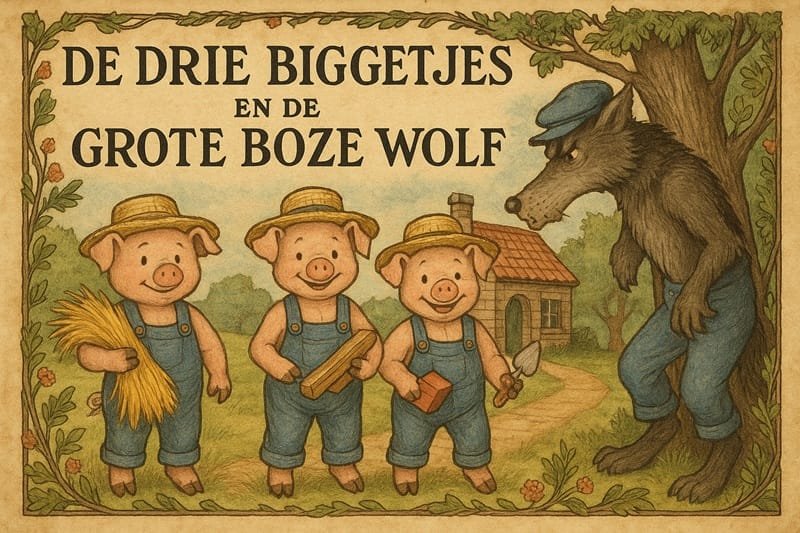 De wolf en de drie biggetjes