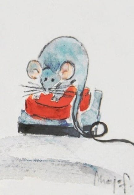 Viktor drukt op de rode knop